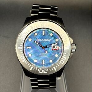Aragon Divemaster II A334MOP Automatic 50mm Mother of Pearl Men’s Watch Full Set